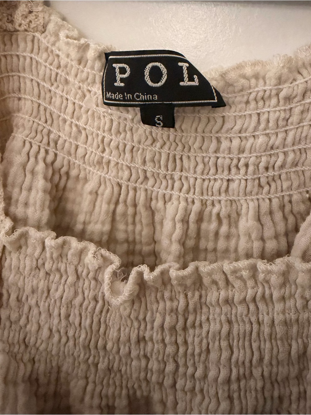 POL Cream Crochet-Trim Gauze Camisole Top - Picture 2 of 6